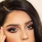 لنز چشم رنگی آناستازیا رنگ شیکاگو بلوند عسلی زیتونی دوردار