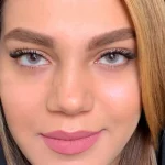 لنز چشم رنگی آناستازیا رنگ وگاس گری طوسی تیره بدون دور