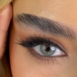 لنز مارلی آیس پرل طوسی آبی دور مشکی