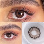 لنز دهب توپاز مشکی قهوه ای - تصویر 2