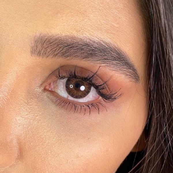 لنز دهب توپاز مشکی قهوه ای