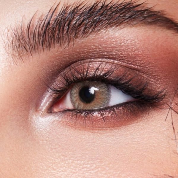 لنز دهب پرل طوسی عسلی