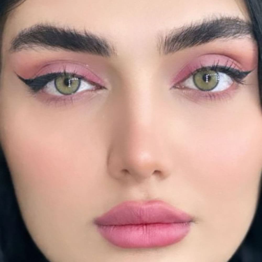 لنز یونیک لیناریا سبز عسلی دور دار