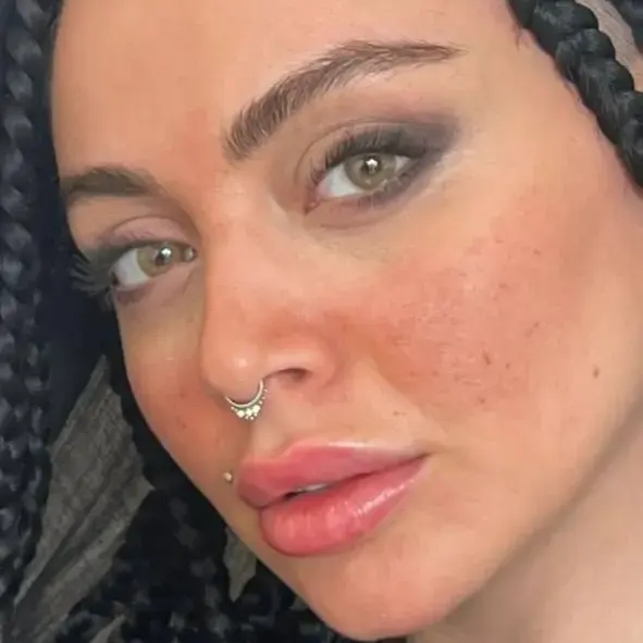 لنز هیپنوس آمبر لنز عسلی سبز بدون دور