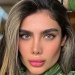 لنز آمورا راپونزل طوسی آبی سبز دور