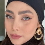 لنز آمورا راپونزل طوسی آبی سبز دور