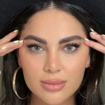 لنز آمورا راپونزل طوسی آبی سبز دور