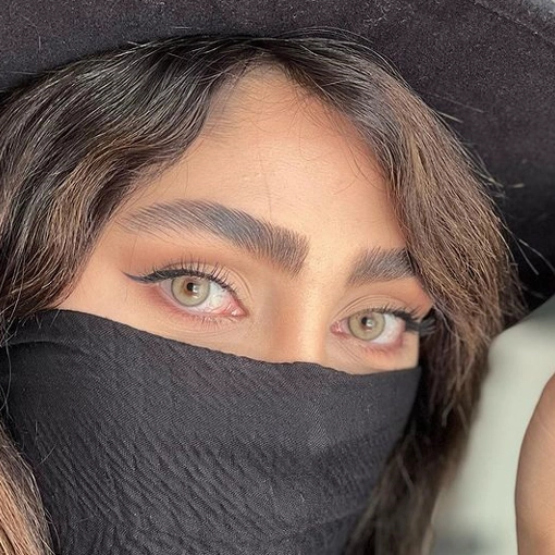 لنز آمورا اسنو وایت طوسی کرمی سبز دور دار