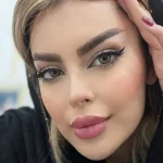 لنز سلنا گرین هانی سبز عسلی دور مشکی