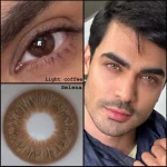 لنز سلنا لایت کافی عسلی کاراملی رگه دار