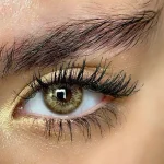 لنز سلنا شمویزی عسلی کاراملی