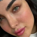 لنز سلنا دیم گری سبز طوسی دور محو