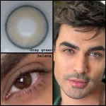 لنز سلنا گری گرین طوسی سبز دور مشکی