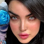 لنز سلنا لایت گری طوسی یخی دوردار