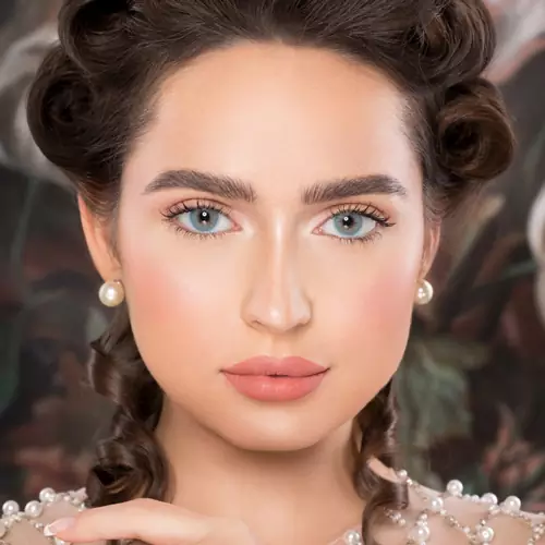 لنز نچرال کر بلو آبی سبز بدون دور