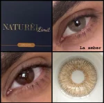لنز نچرال لا امبر سبز عسلی بدون دور - تصویر 2