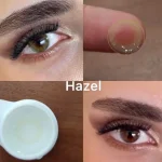 لنز هیپنوس هازل عسلی سبز بدون دور