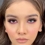 لنز هیپنوس نچرال بلو آبی عسلی بدون دور