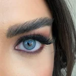 لنز مارلی لایت بلو آبی اسمانی رگه دار