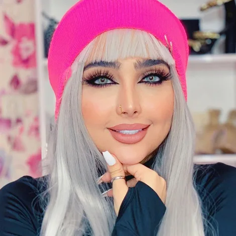 لنز لازورد طوسی سبز روشن بدون دور