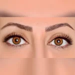 لنز رینبو براون 3061 عسلی دوردار - تصویر 3