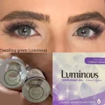 لنز چشم رنگی لومینس رنگ دازلینگ گرین سبز یشمی دور دار