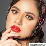 لنز چشم رنگی لومینس رنگ کریستال طوسی روشن بدون دور