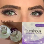 لنز چشم رنگی لومینس رنگ گرین سبز یشمی روشن بدون دور