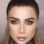 لنز چشم رنگی لومینس رنگ گرین سبز یشمی روشن بدون دور