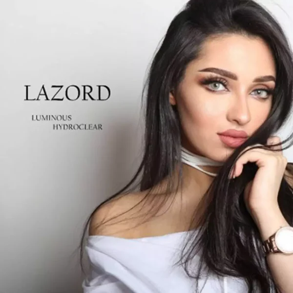 لنز چشم رنگی لومینس رنگ لازورد طوسی سبز روشن بدون دور