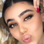 لنز اپرا رافیا عسلی خاکی روشن بدون دور