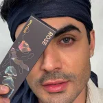 لنز رز آلیس بلو آبی دور دار