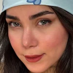 لنز رز آلیس بلو آبی دور دار