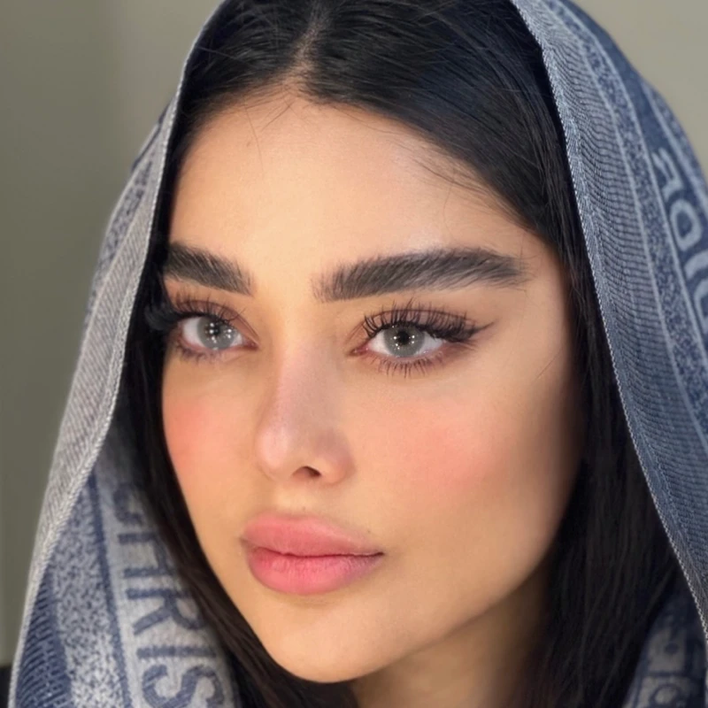 لنز رز دیزی گری طوسی آبی