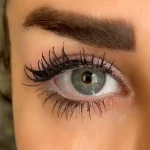 لنز ایفوریا هاوایی طوسی سبز رگه دار