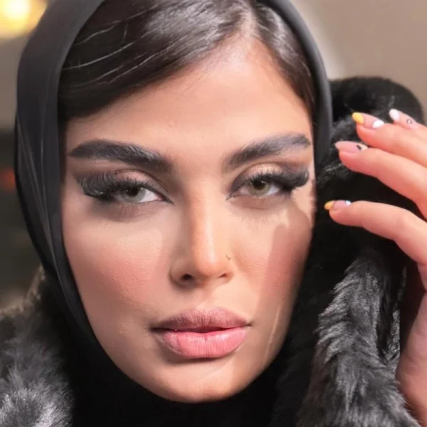 لنز دهب ماربل عسلی سبز